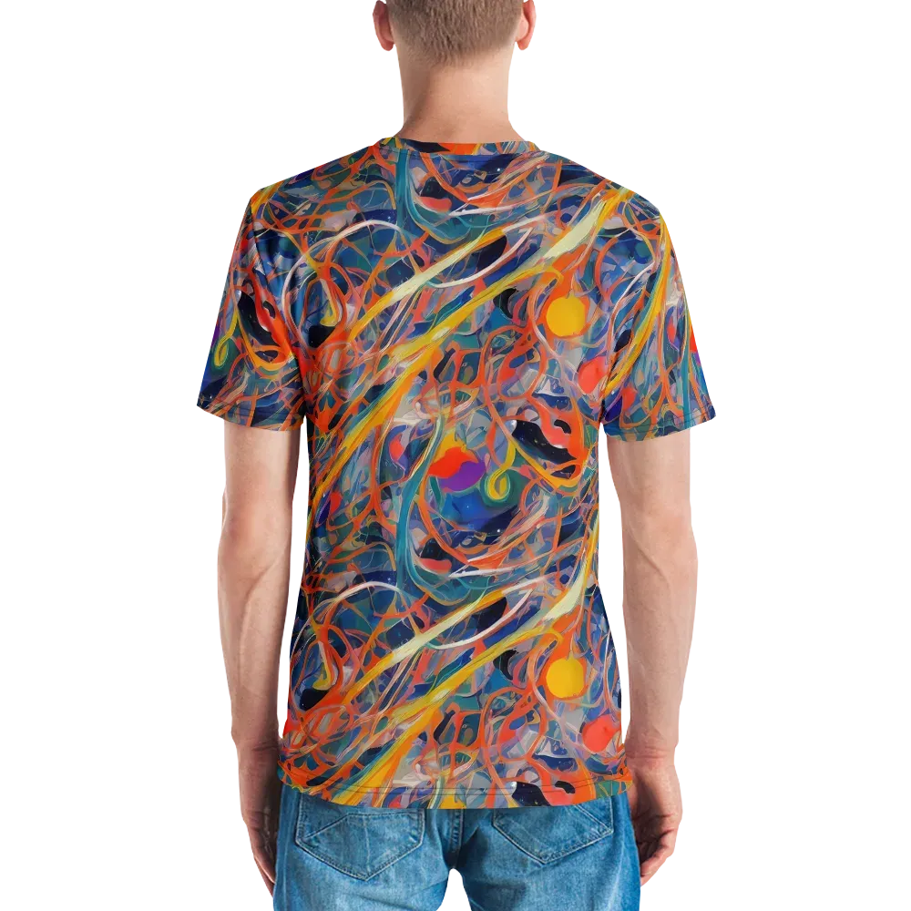 Vivid Tangle on Men's Crew Neck T-Shirt — Back