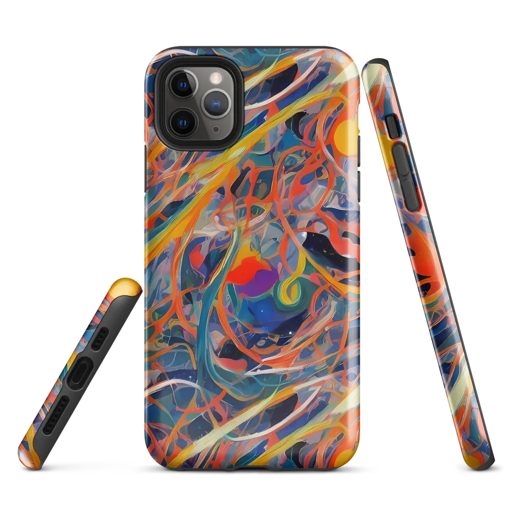 Vivid Tangle on Tough Case for iPhone® — Front