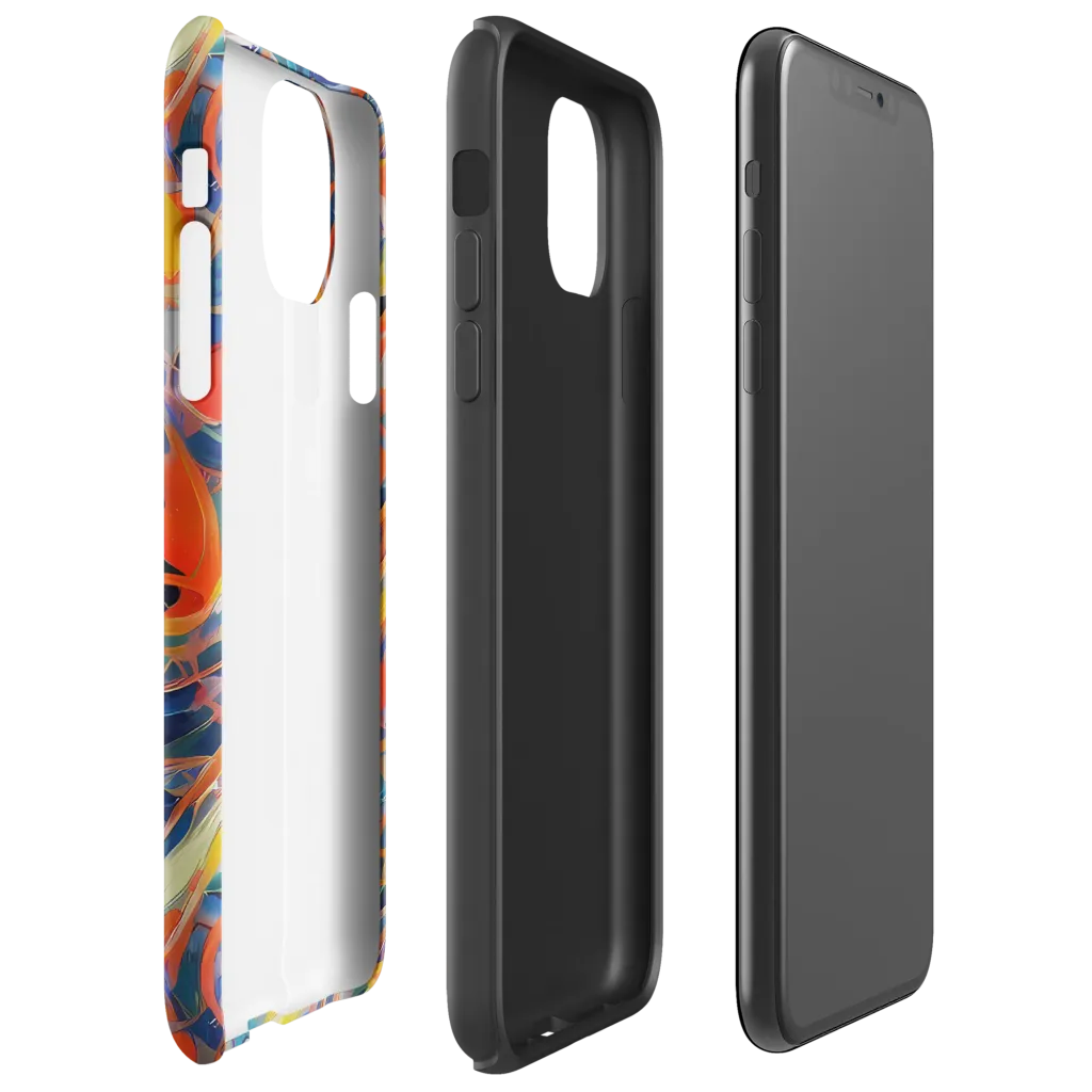 Vivid Tangle on Tough Case for iPhone® — Right