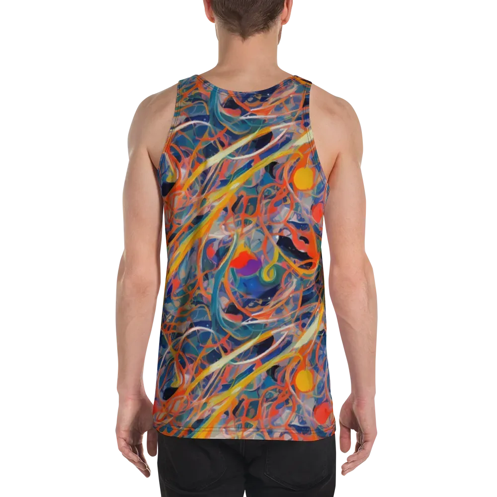 Vivid Tangle on Men's Tank Top — Back