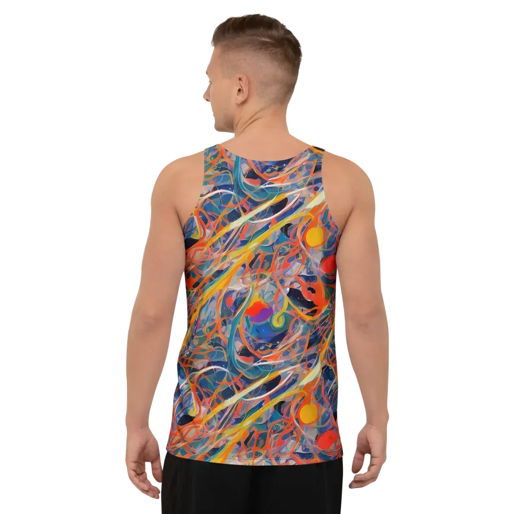 Vivid Tangle on Men's Tank Top — Back