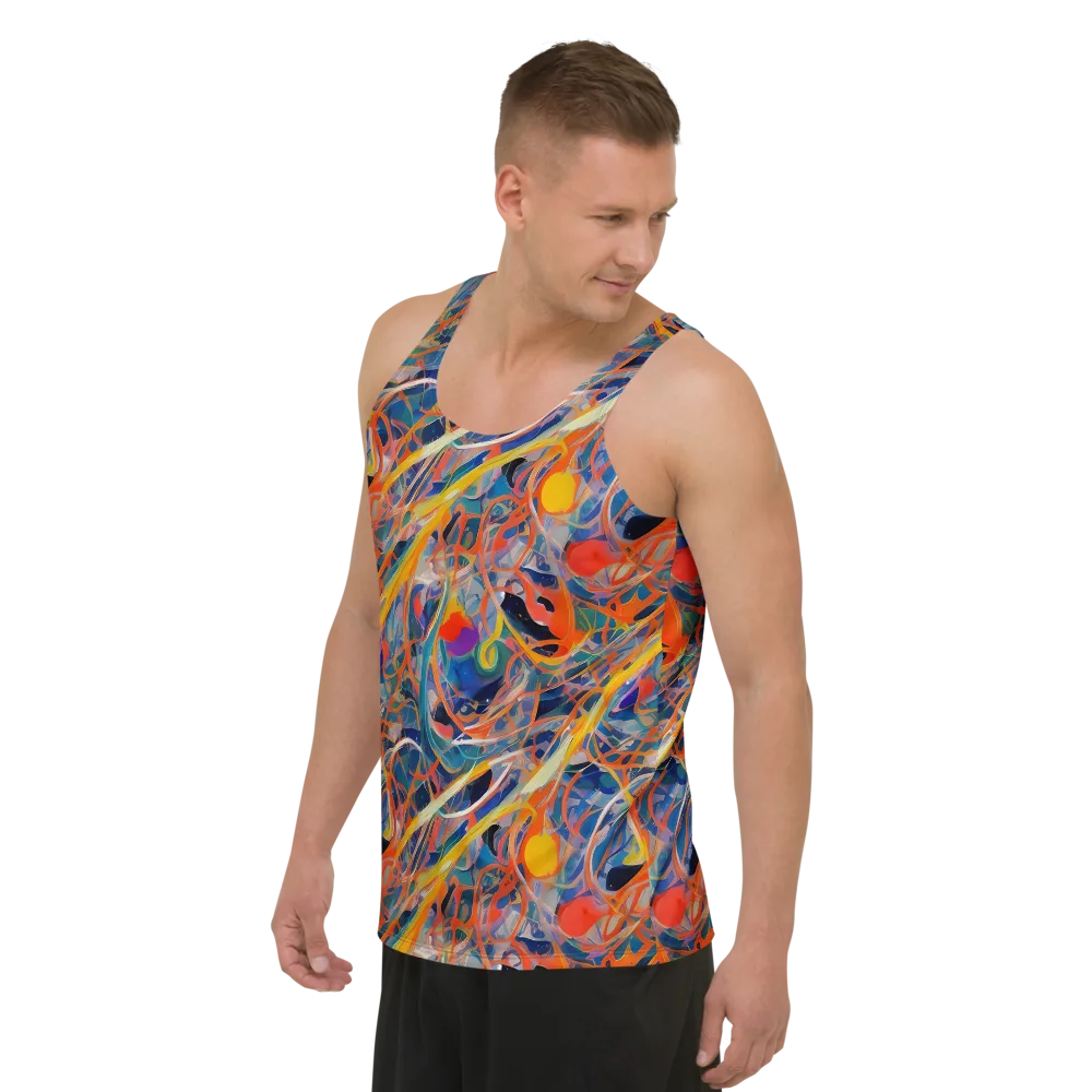 Vivid Tangle on Men's Tank Top — Left Front