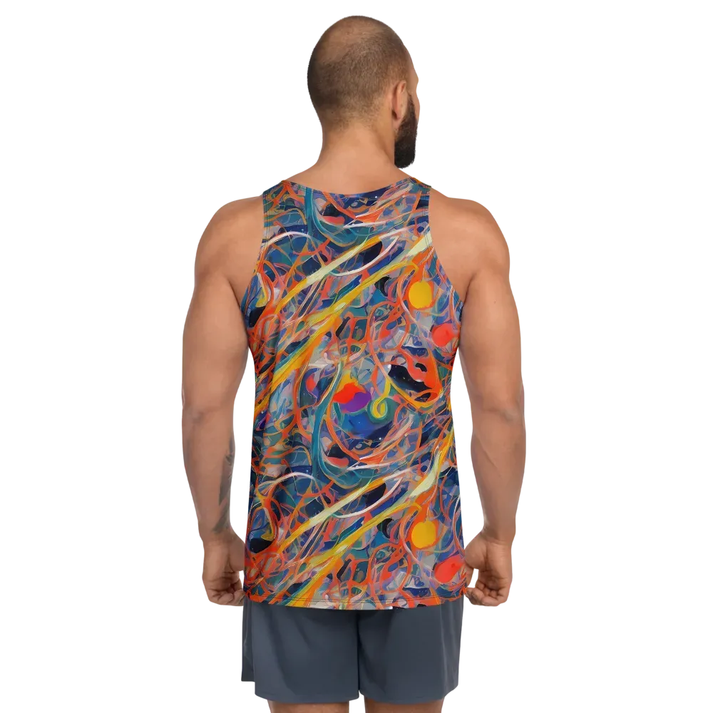Vivid Tangle on Men's Tank Top — Back