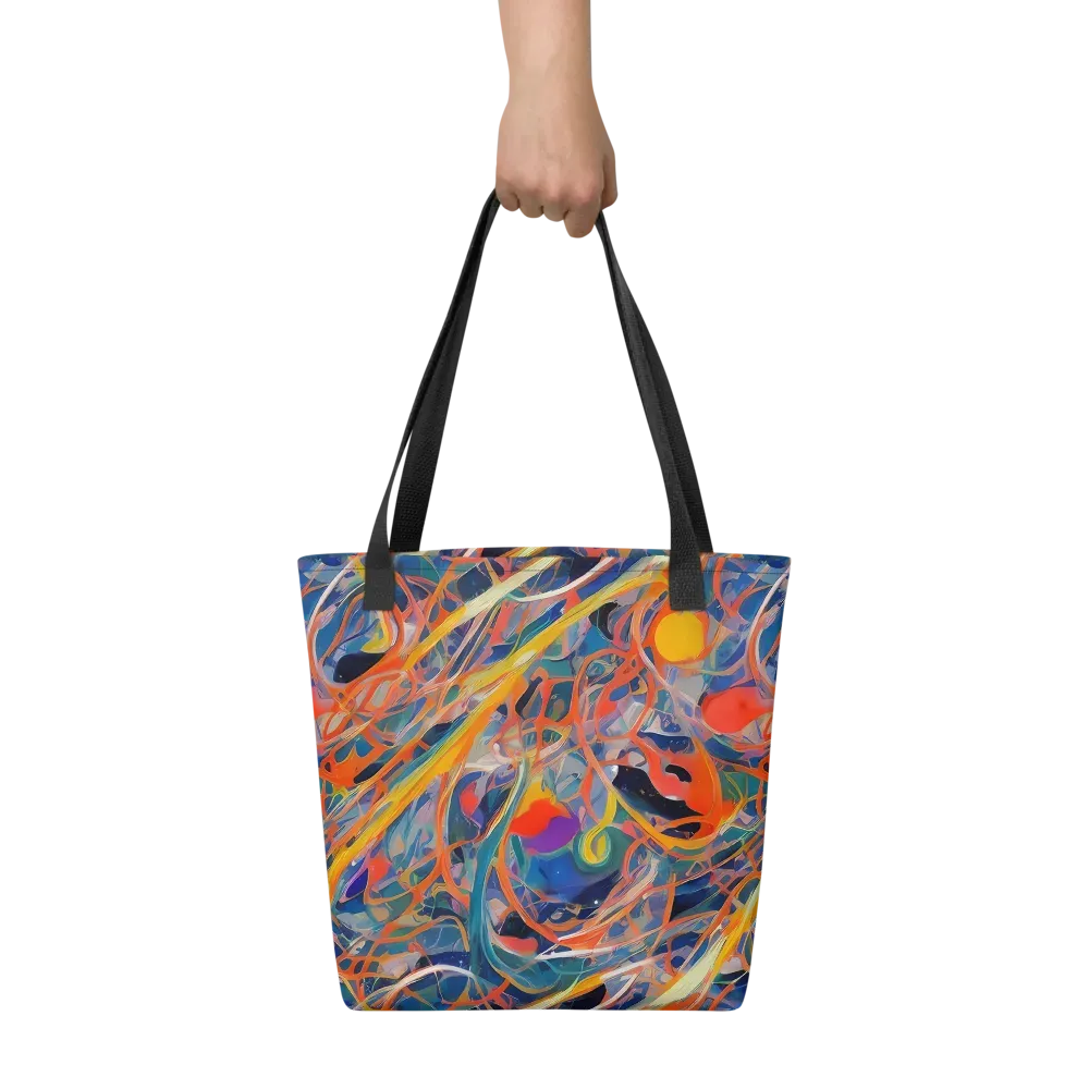 Vivid Tangle on Tote Bag — Front