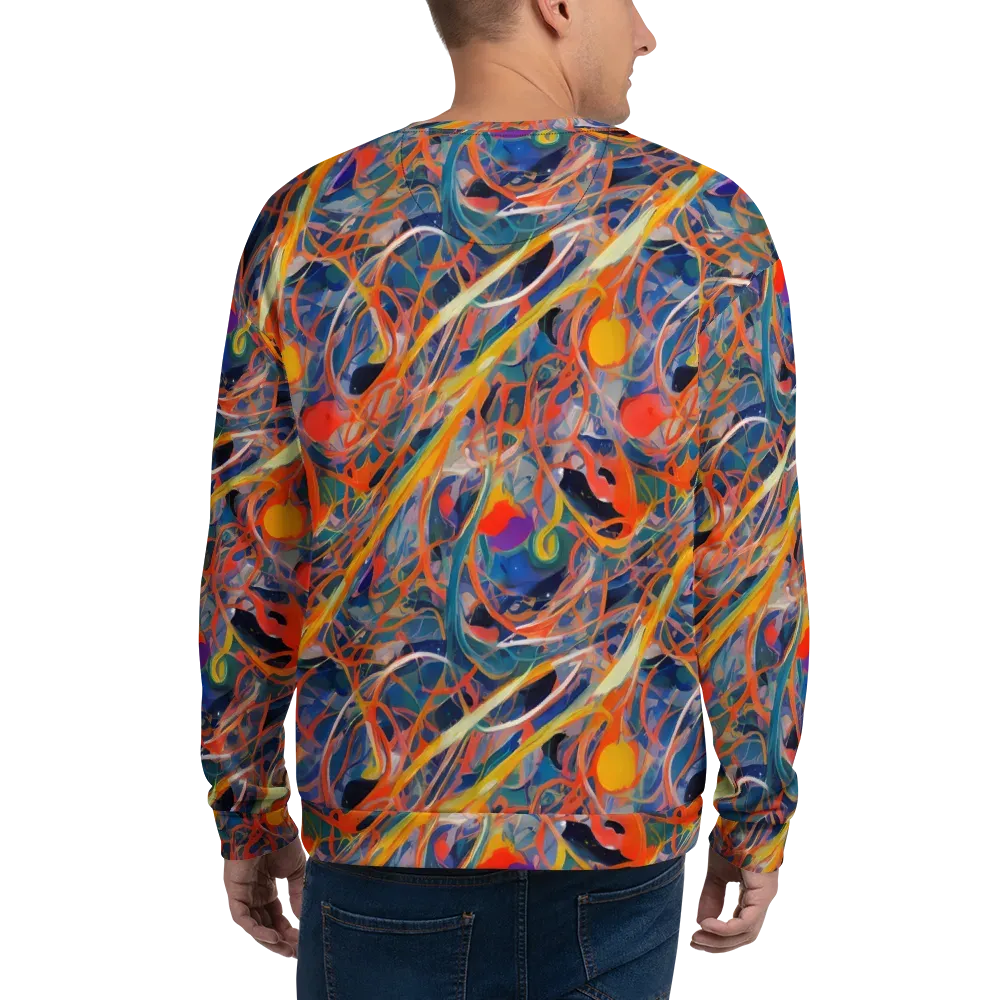 Vivid Tangle on Sweatshirt — Back