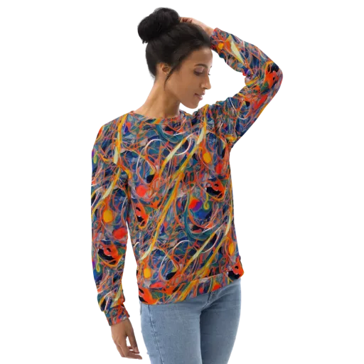 Vivid Tangle on a Sweatshirt