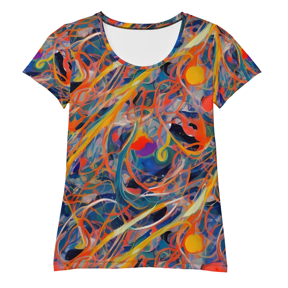 Vivid Tangle on Women's Athletic T-Shirt — Front