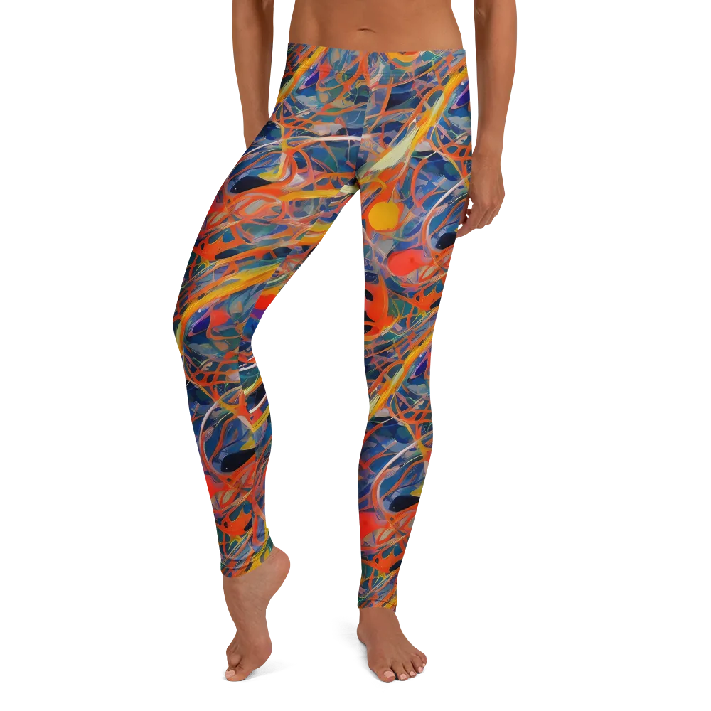Vivid Tangle on Leggings — Front