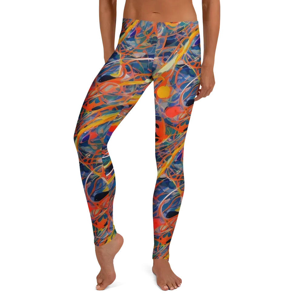 Vivid Tangle on Leggings — Front
