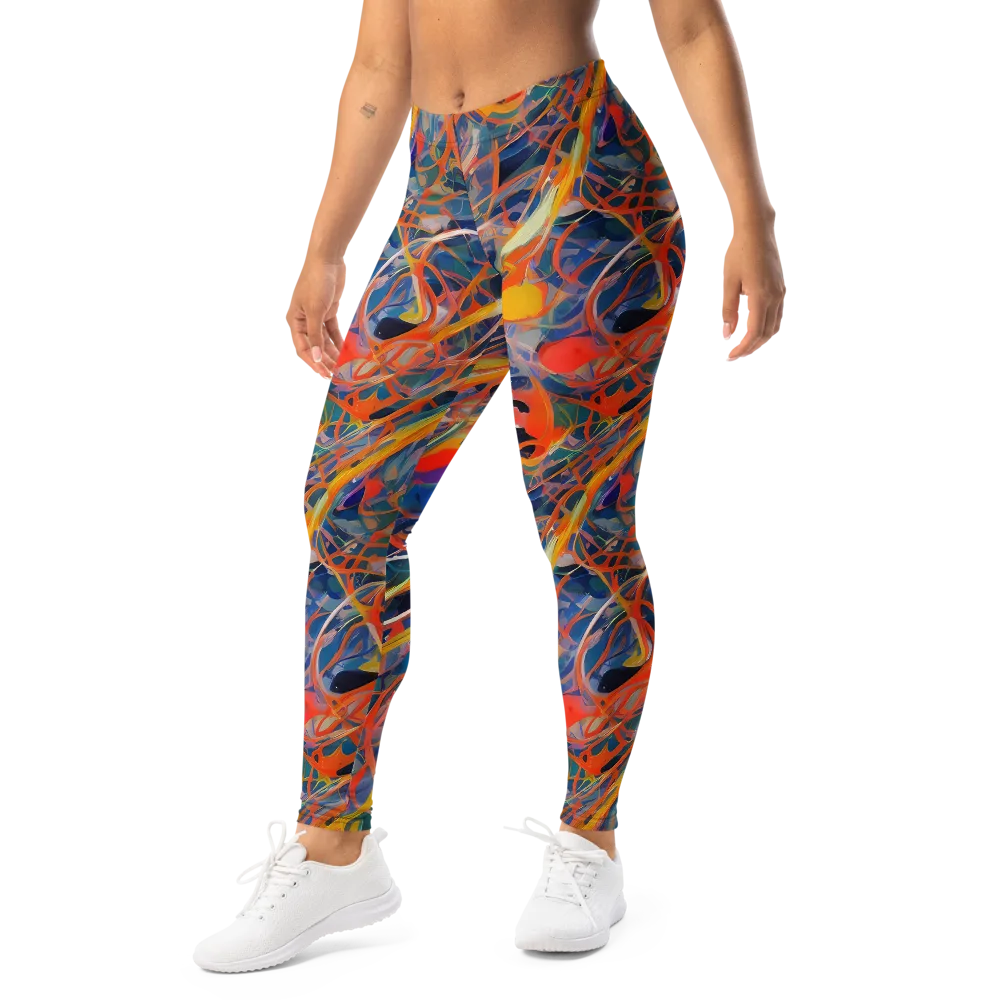 Vivid Tangle on Leggings — Left Front