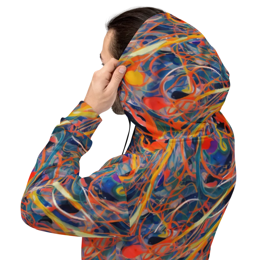 Vivid Tangle on Hoodie — Back