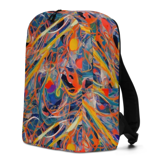 Vivid Tangle on a Minimalist Backpack