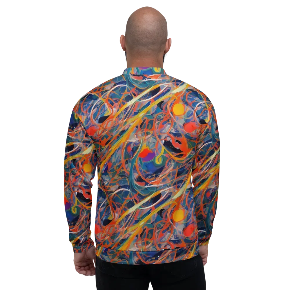 Vivid Tangle on Bomber Jacket — Back