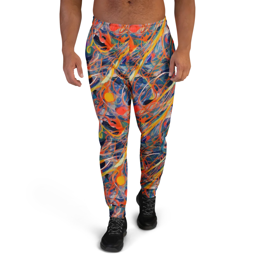 Vivid Tangle on Men's Joggers — Front