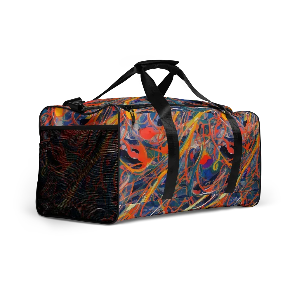 Vivid Tangle on Duffle Bag — Right Front