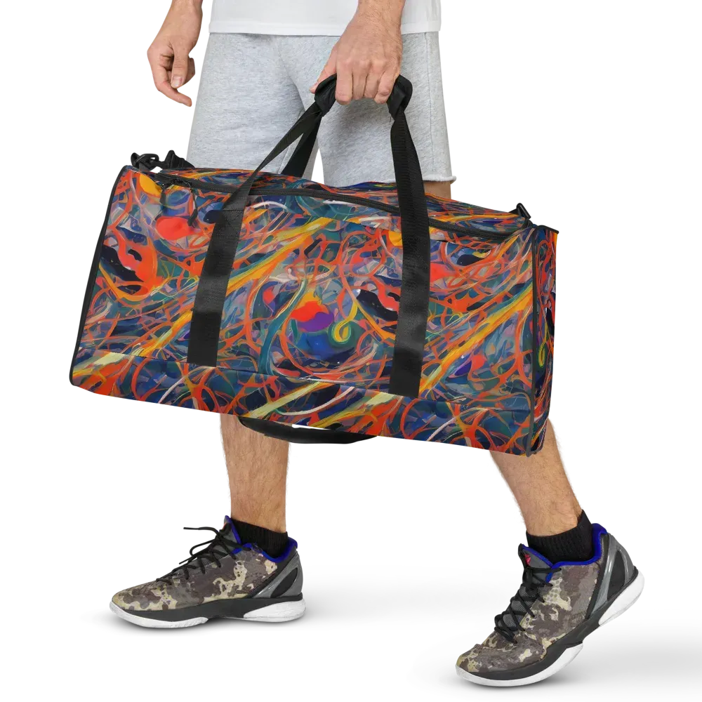 Vivid Tangle on Duffle Bag — Front