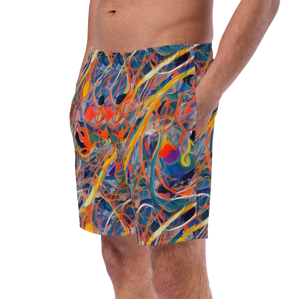 Vivid Tangle on Swim Trunks — Left Front