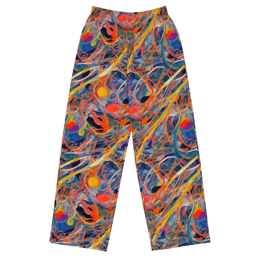 Vivid Tangle on Wide-Leg Pants — Front