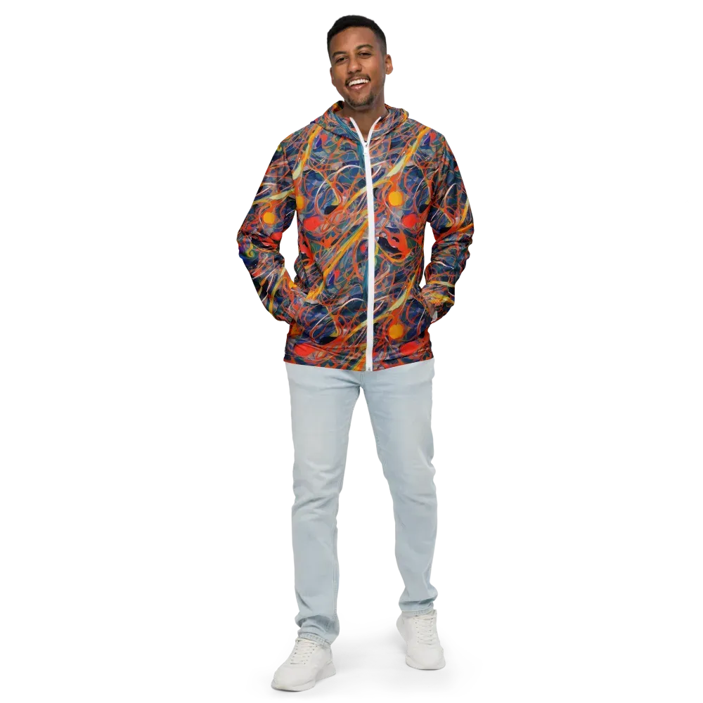 Vivid Tangle on Men's Windbreaker — Front