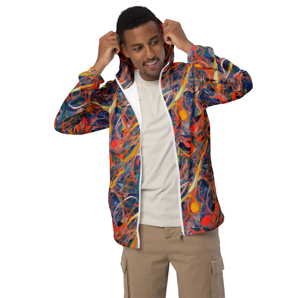 Vivid Tangle on Men's Windbreaker — Front