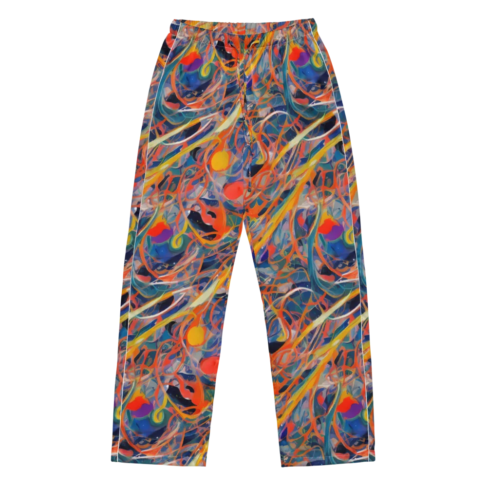 Vivid Tangle on Women's Pajama Pants — Front