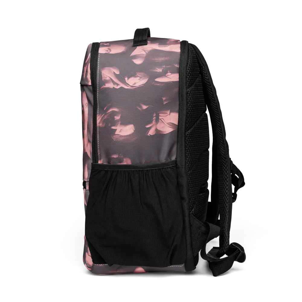 Portrait Whispers on Utility Backpack — Left