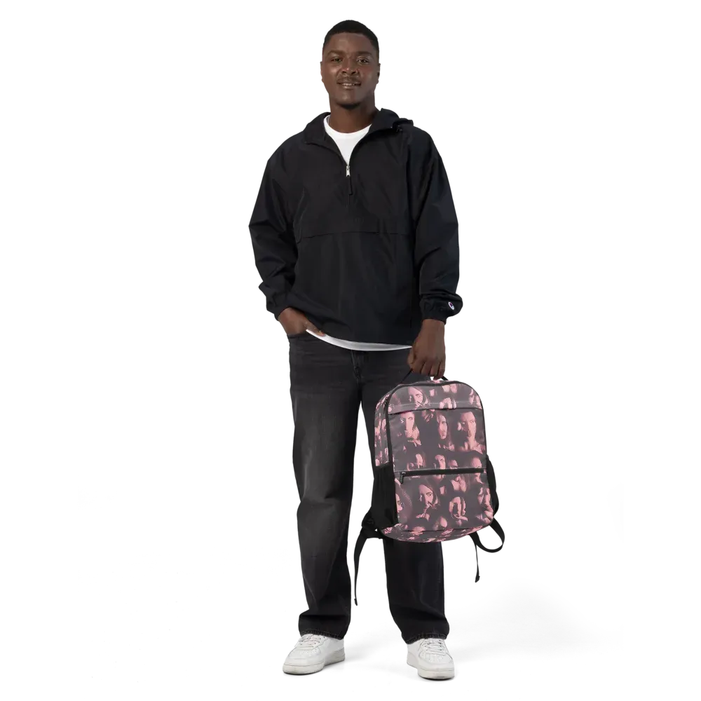 Portrait Whispers on Utility Backpack — Front