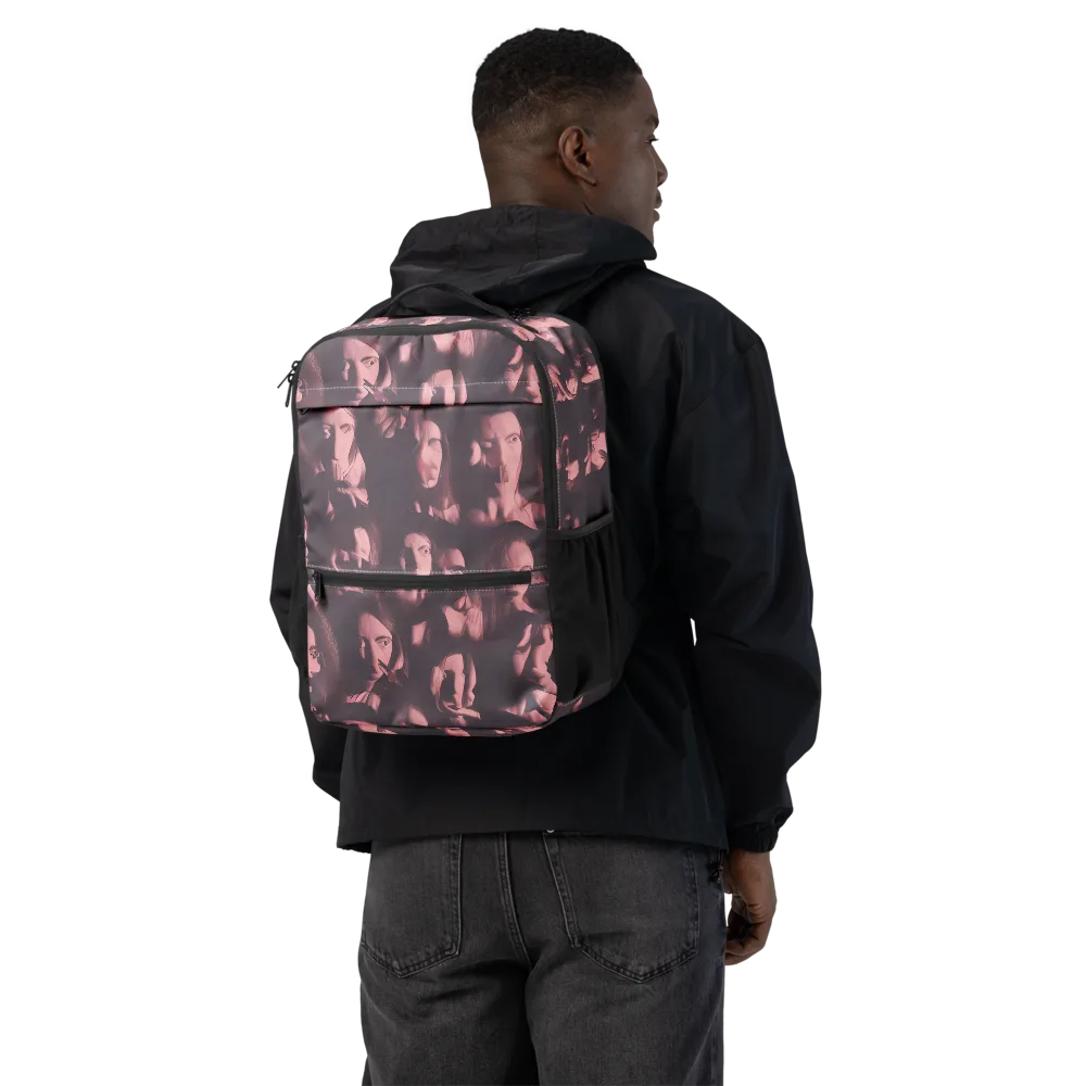 Portrait Whispers on Utility Backpack — Back