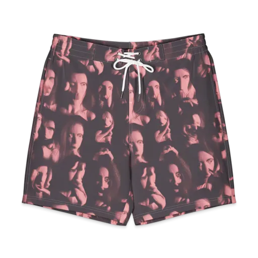 Portrait Whispers on a Men's Board Shorts