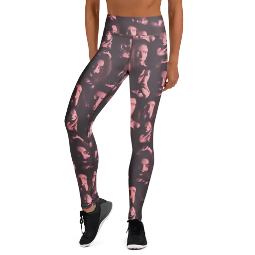 Portrait Whispers on a Yoga Leggings