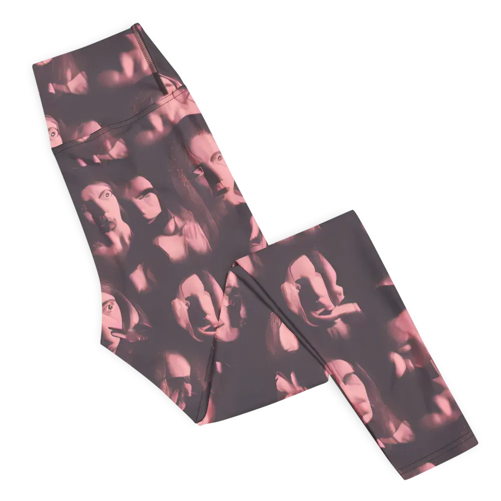 Portrait Whispers on Yoga Leggings — Right