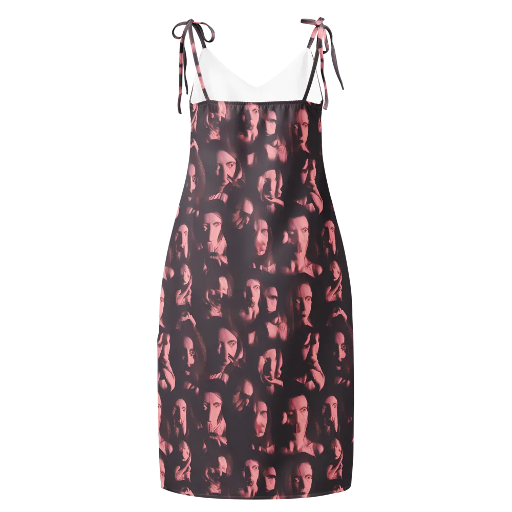 Portrait Whispers on Slip Dress — Back
