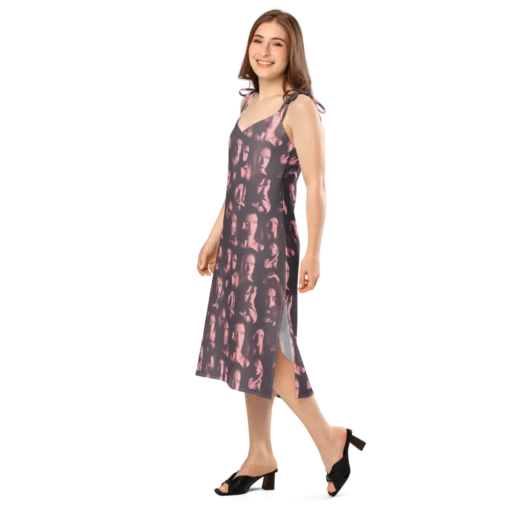 Portrait Whispers on Slip Dress — Left Front