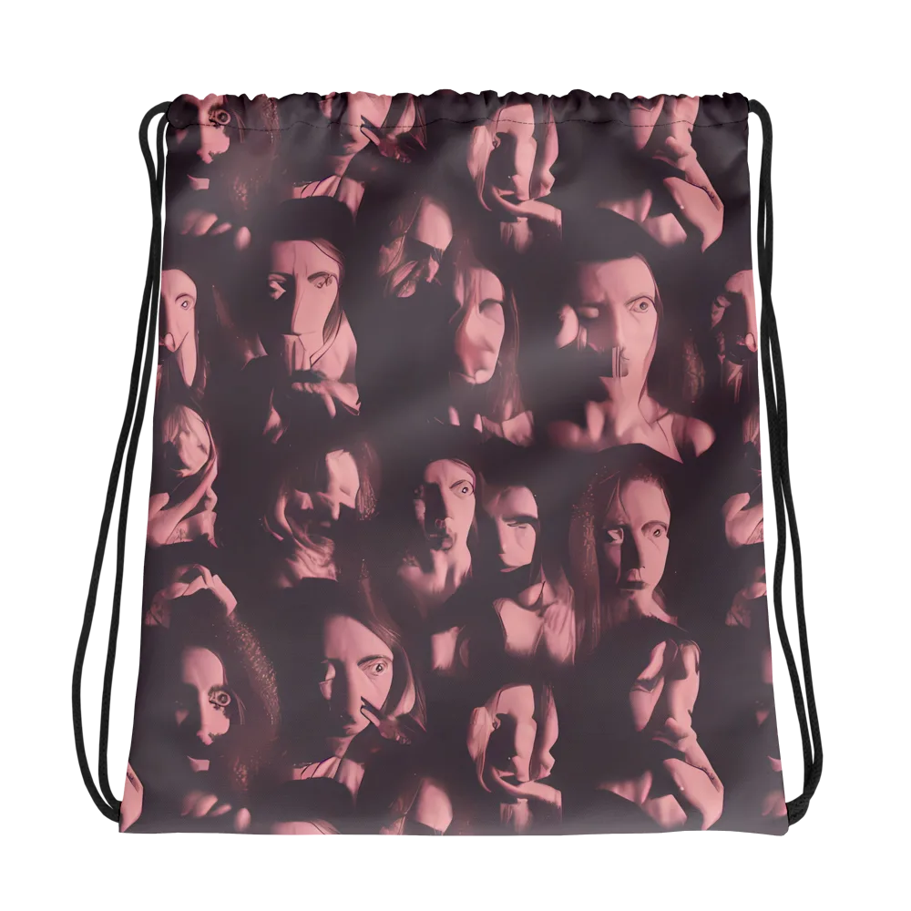 Portrait Whispers on Drawstring Bag — Photo