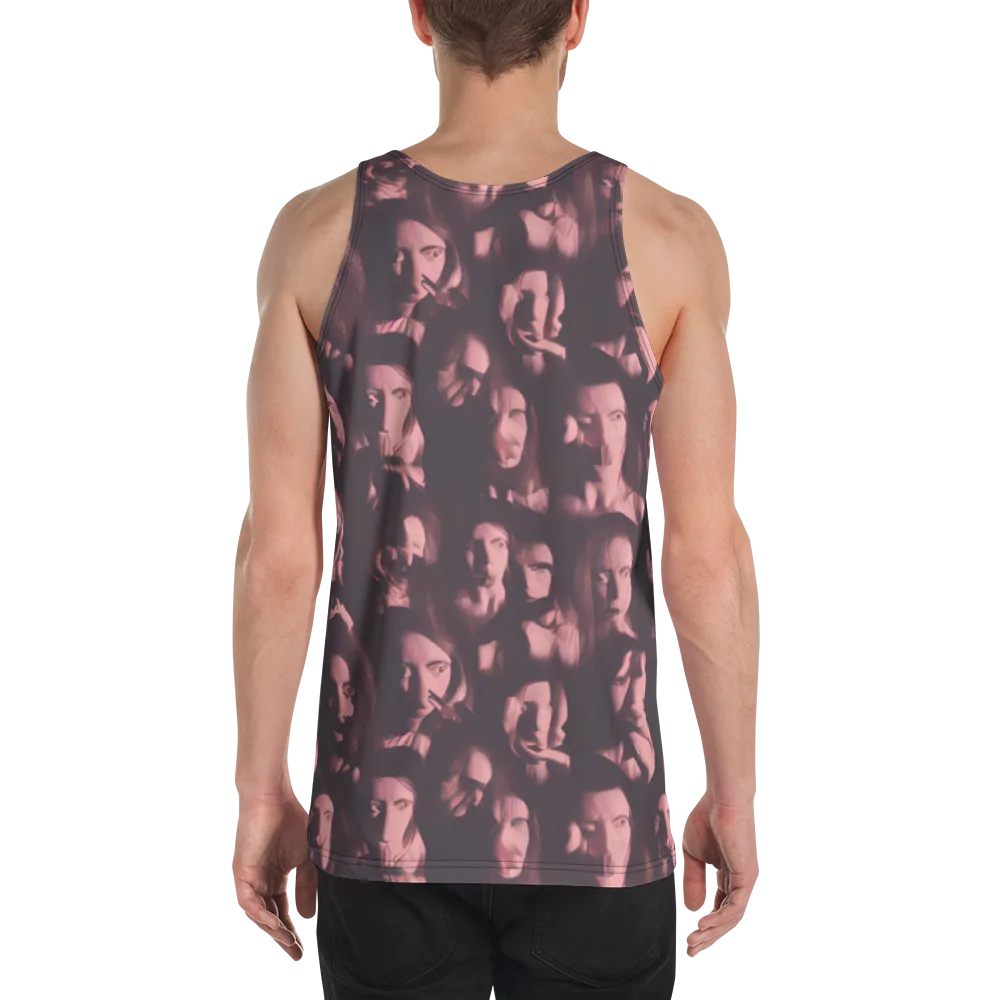 Portrait Whispers on Men's Tank Top — Back