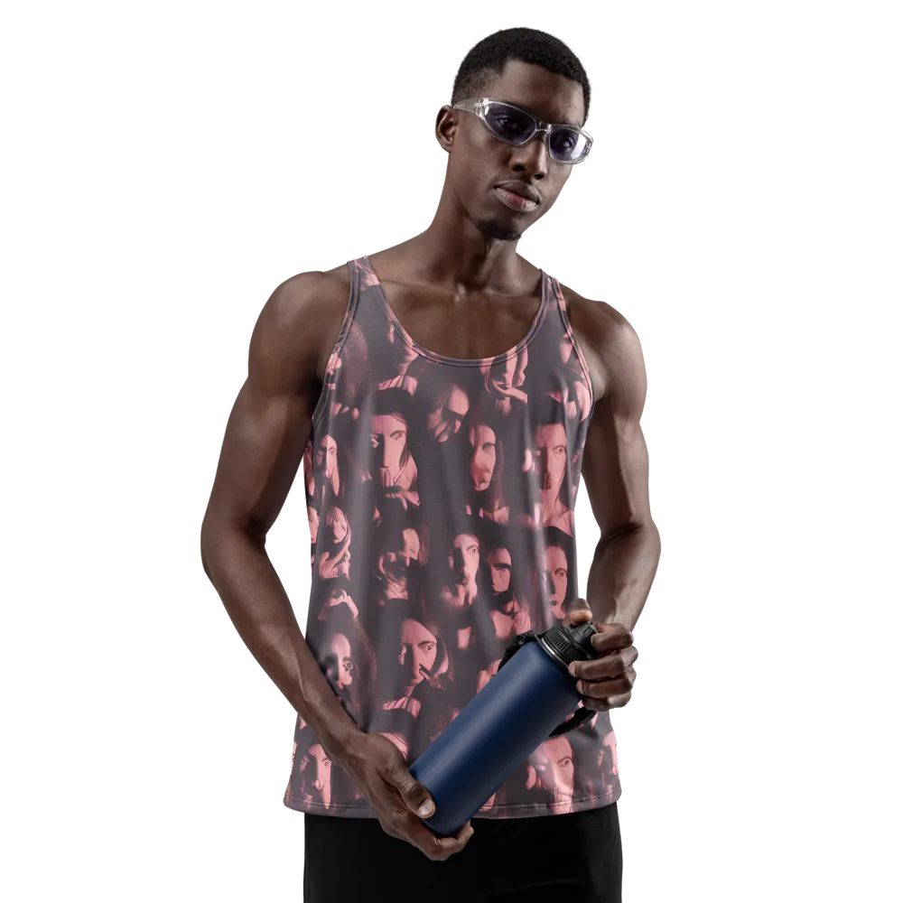 Portrait Whispers on Men's Tank Top — Front