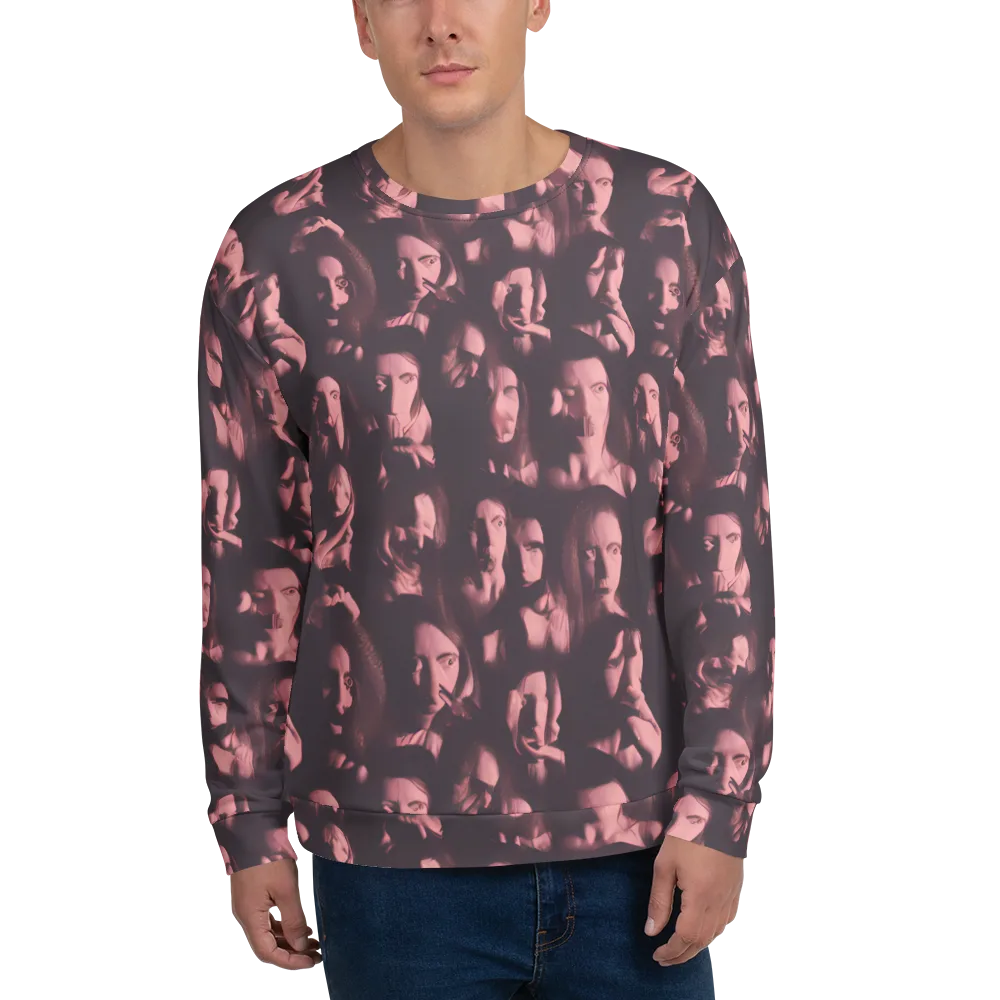 Portrait Whispers on Sweatshirt — Front