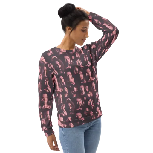 Portrait Whispers on a Sweatshirt