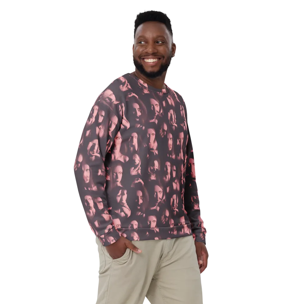 Portrait Whispers on Sweatshirt — Front
