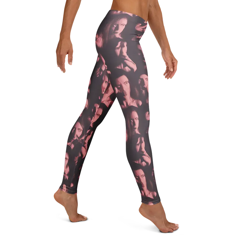 Portrait Whispers on Leggings — Right
