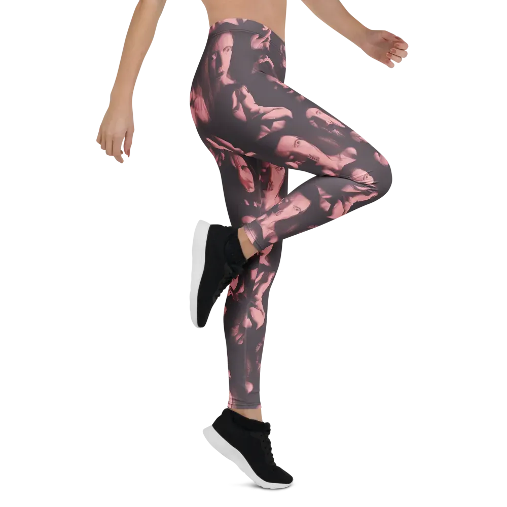 Portrait Whispers on Leggings — Right
