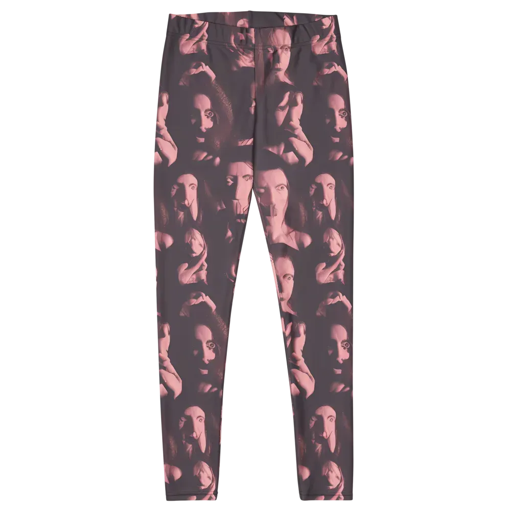 Portrait Whispers on Leggings — Front