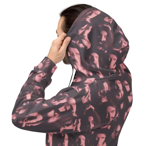 Portrait Whispers on a Hoodie