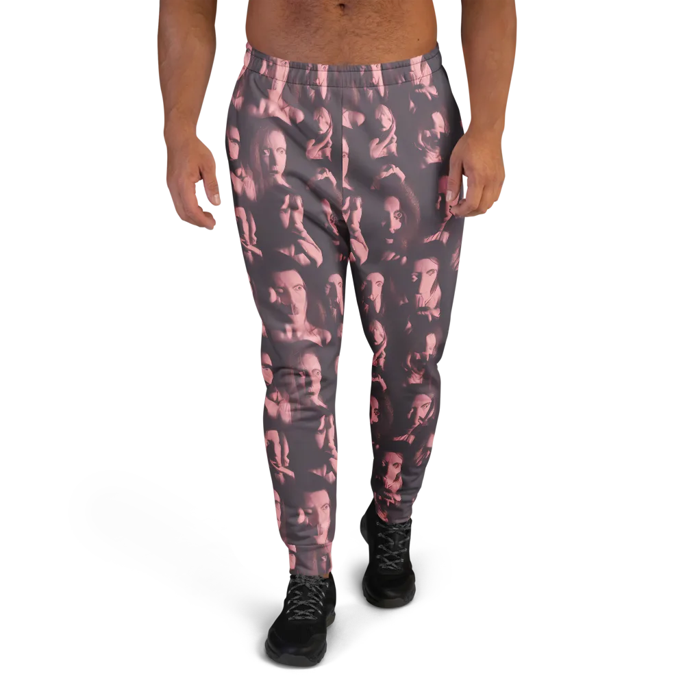 Portrait Whispers on Men's Joggers — Front