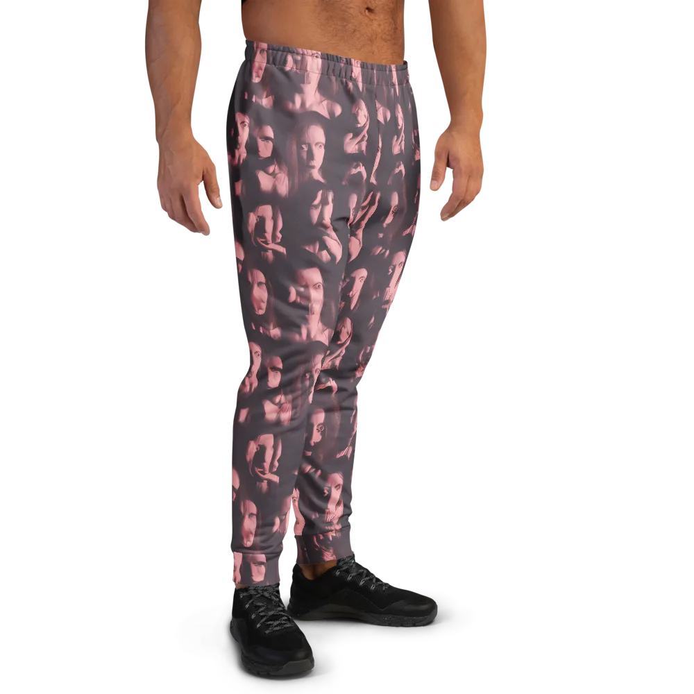 Portrait Whispers on Men's Joggers — Right