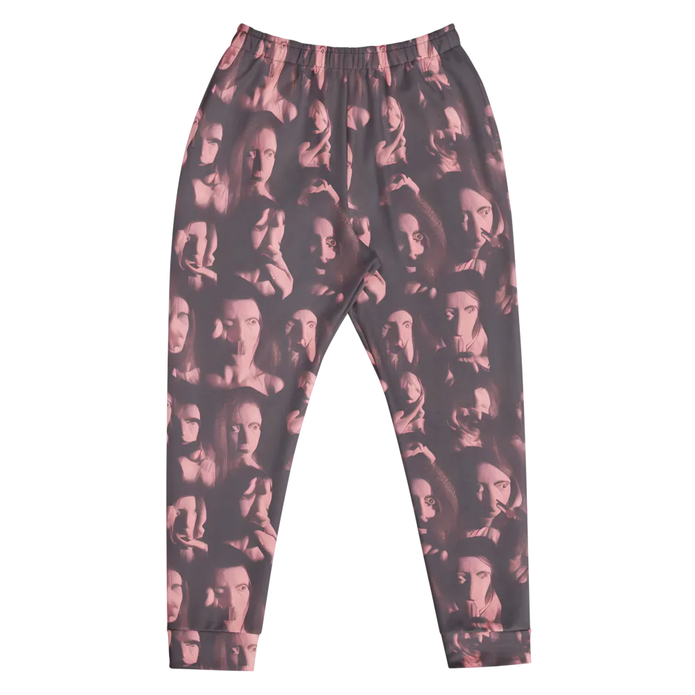 Portrait Whispers on Men's Joggers — Front