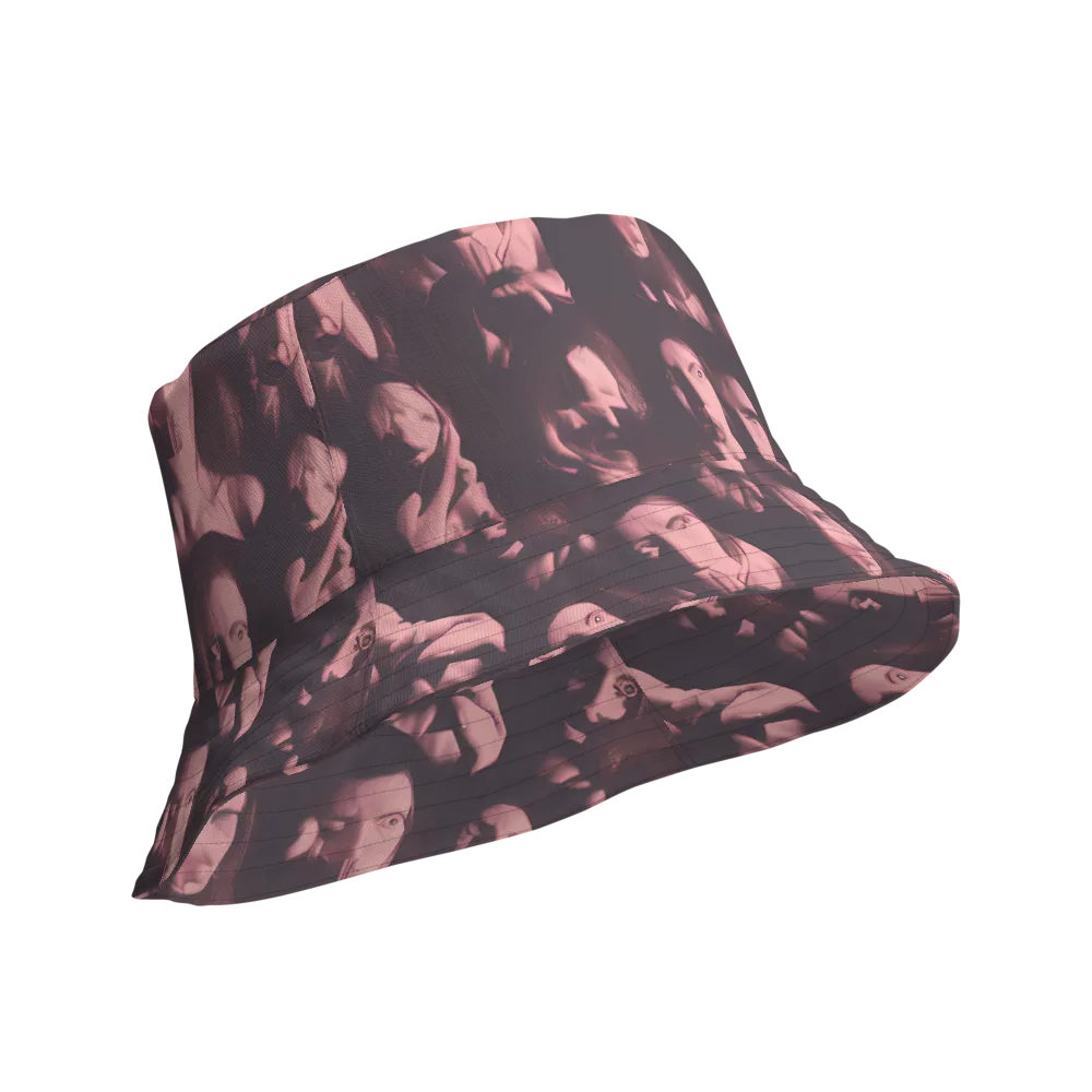 Portrait Whispers on Reversible Bucket Hat — Product details Outside