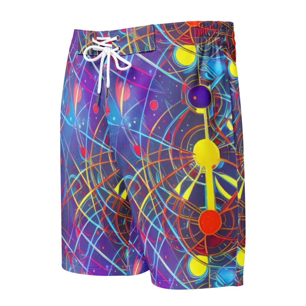 Quantum Lattice on Men's Board Shorts — Front