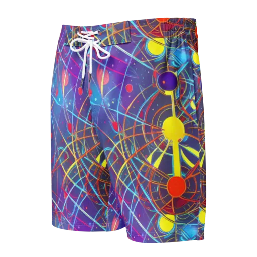 Quantum Lattice on a Men's Board Shorts
