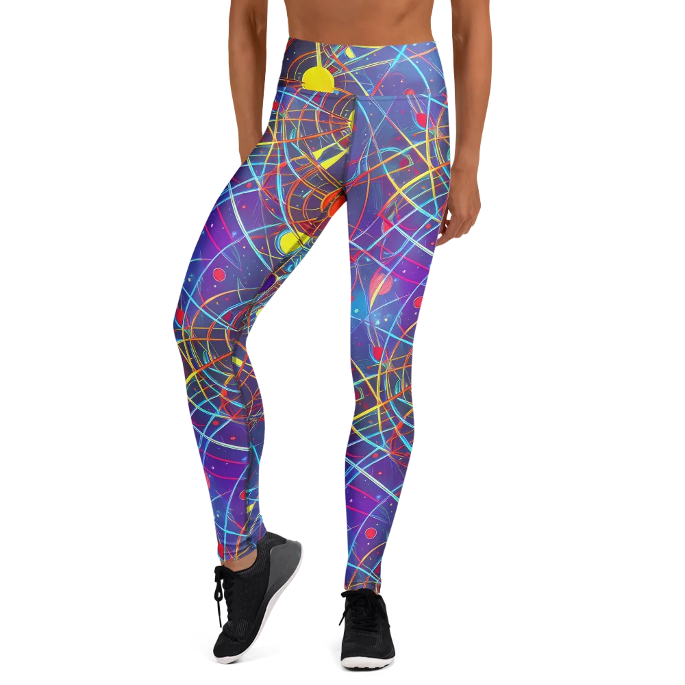 Quantum Lattice on Yoga Leggings — Front